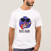Blues Berry Grappige Fruit Pun T-shirt (Voorkant)