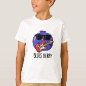 Blues Berry Grappige Fruit Pun T-shirt (Voorkant)