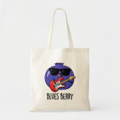 Blues Berry Grappige Fruit Pun Tote Bag (Voorkant)