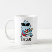 Blues Bird Funny Bluebird Pun Koffiemok (Links)