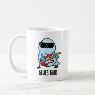 Blues Bird Funny Bluebird Pun Koffiemok