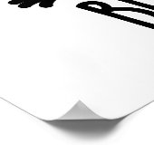 Blues Bird Funny Bluebird Pun Poster (Hoek)