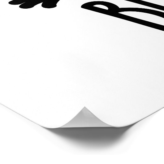 Blues Bird Funny Bluebird Pun Poster (Hoek)