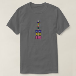 Blues Booze en Bbq T-shirt