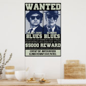 Blues Brothers Gezochte Poster (Keuken)