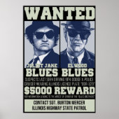 Blues Brothers Gezochte Poster (Voorkant)