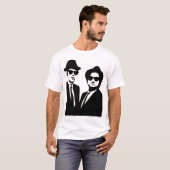 Blues Brothers Jake and Elwood T-shirt (Voorkant volledig)