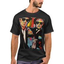Blues Brothers Pop Art T-shirt-Retro Stijl