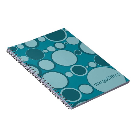 Blues & Bubbles - You Got This voor Tech Vrouwen Notitieboek (Rechterzijde)