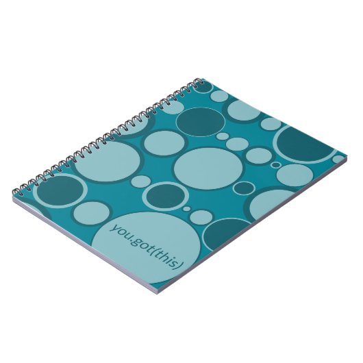 Blues & Bubbles - You Got This voor Tech Vrouwen Notitieboek (Linkerzijde)