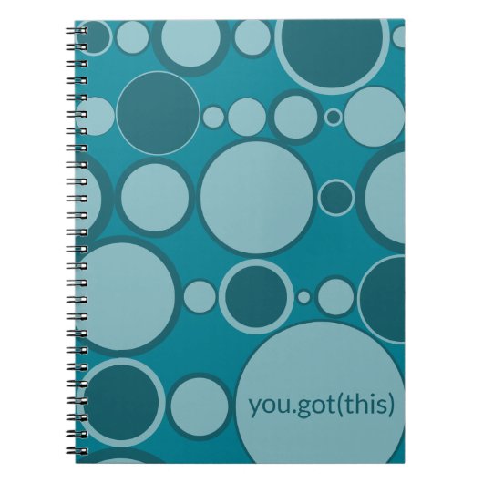 Blues & Bubbles - You Got This voor Tech Vrouwen Notitieboek (Voorkant)
