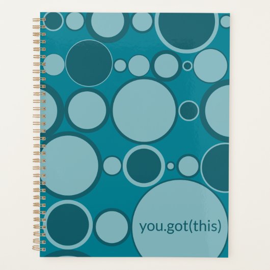 Blues & Bubbles - You Got This voor Tech Vrouwen Planner (Voorkant)