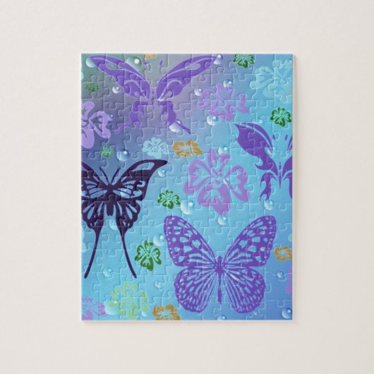 Blues Butterflies Legpuzzel (Verticaal)