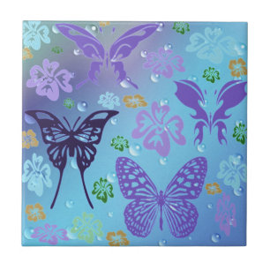 Blues Butterflies Tegeltje