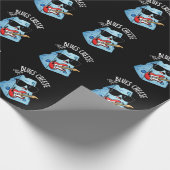 Blues Cheese Funny Food Pun Dark BG Cadeaupapier (Hoek)