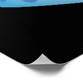 Blues Cheese Funny Food Pun Dark BG Poster (Hoek)