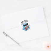 Blues Cheese Funny Food Pun Ronde Sticker (Envelop)