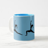 Blues Coffee Cup Tweekleurige Koffiemok (Voorkant links)