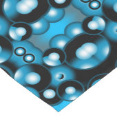 Blues Concentrische cirkel orbitaal Abstracte kuns Korte Tafelloper (Hoek)