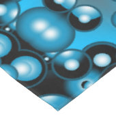 Blues Concentrische cirkel orbitaal Abstracte kuns Tafelkleed (Gekanteld)