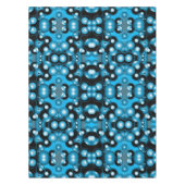 Blues Concentrische cirkel orbitaal Abstracte kuns Tafelkleed (Voorkant)