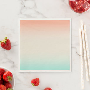 Blues Coral Linen Mengelsels Servet