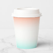 Blues Coral Linen Mengsels  Papieren Bekers (Achterkant)