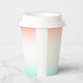 Blues Coral Linen Mengsels  Papieren Bekers (Rechts)