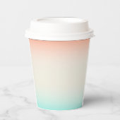 Blues Coral Linen Mengsels  Papieren Bekers (Voorkant)