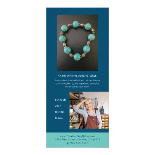 Blues Creative Marketing Rack Kaart (Achterkant)