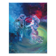 Blues Dancing - Kunstdruk aan de muur