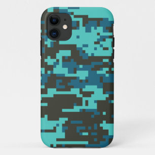 Blues Digital Camo Pattern Case-Mate iPhone Case