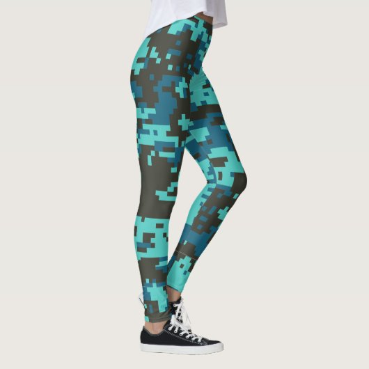 Blues Digital Camo Pattern Leggings (Rechts)