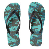 Blues Digital Camo Pattern Teenslippers (Voetbed)