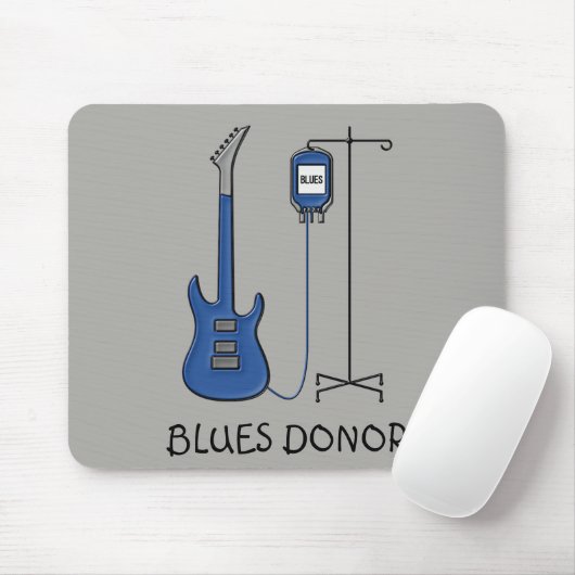 Blues Donor Guitar Muismat (Met muis)
