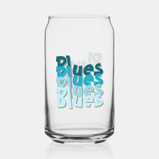 Blues Drinkware Set Blikvorm Glas (Achterkant)