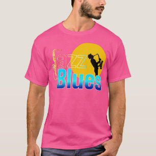 Blues en Jazz Muziek Gifts UHDR Kwaliteit T-shirt