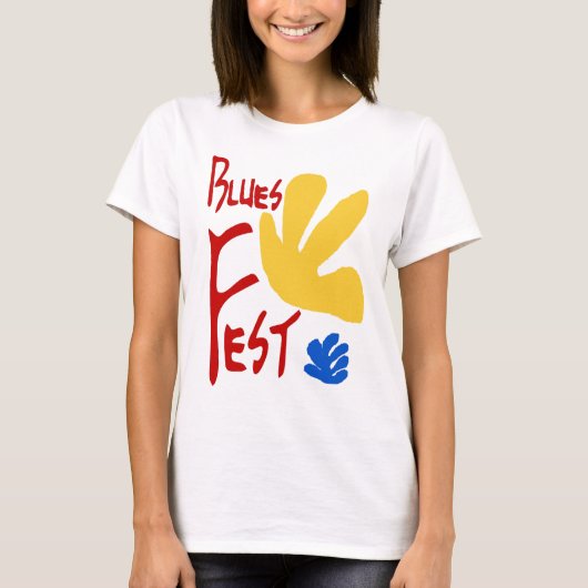 Blues Fest Matisse Style T-shirt (Voorkant)