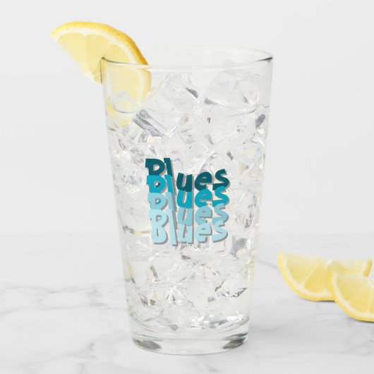 Blues Glass Cup Glas (Voorkant ijs)