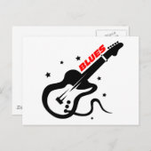 Blues Guitar Briefkaart (Voorkant / Achterkant)