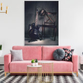 Blues Guitar Canvas Afdruk (Insitu (Woonkamer))