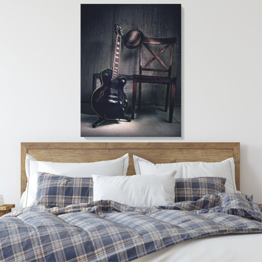 Blues Guitar Canvas Afdruk (Insitu (Slaapkamer))