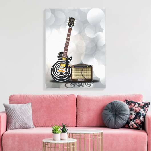 Blues Guitar Canvas Afdruk (Insitu (Woonkamer))