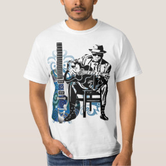 blues guitar man t-shirt