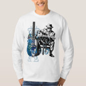 blues guitar man t-shirt (Voorkant)
