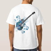 blues guitar man t-shirt (Achterkant)