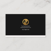 Blues Guitarist Music Teacher Motif Visitekaartje (Achterkant)