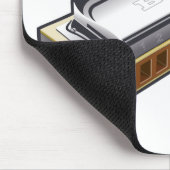 Blues Harmonica - Mousepad Muismat (Hoek)