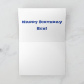 Blues harmonica player buending humor musicus kaart (Binnen)