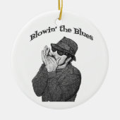 Blues Harp kerstversiering Keramisch Ornament (Voorkant)